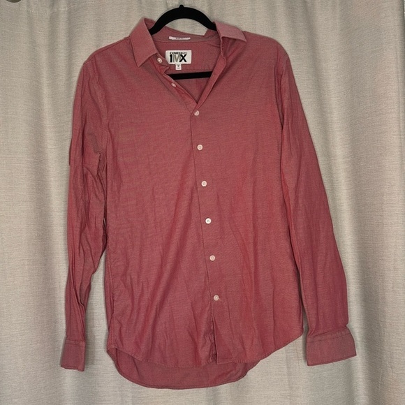 EXPRESS MEN RED BUTTON DOWN DRESS SHIRT (M) - Picture 1 of 6